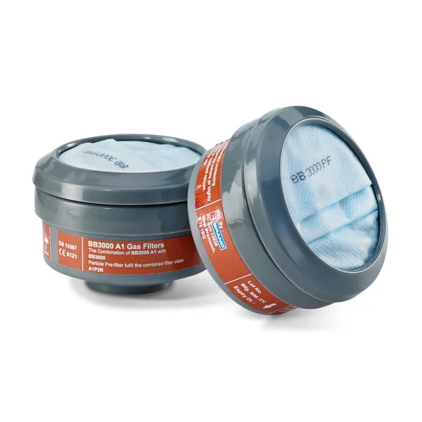 Beeswift Respirator A1P2 Filters (pair) — Grey